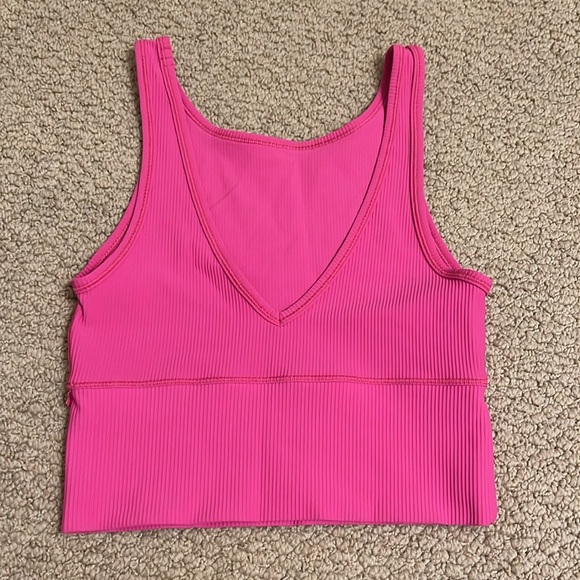 Pink Lulu cropped tank - Picture 2 of 2